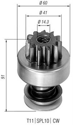 MAGNETI MARELLI Hammaspyörä, käynnistys 940113020108